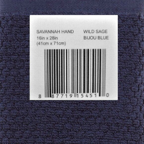 new BIJOU BLUE Wild Sage Savannah 90% Cotton Towel Set BATH + HAND + WASHCLOTH - Picture 8 of 11